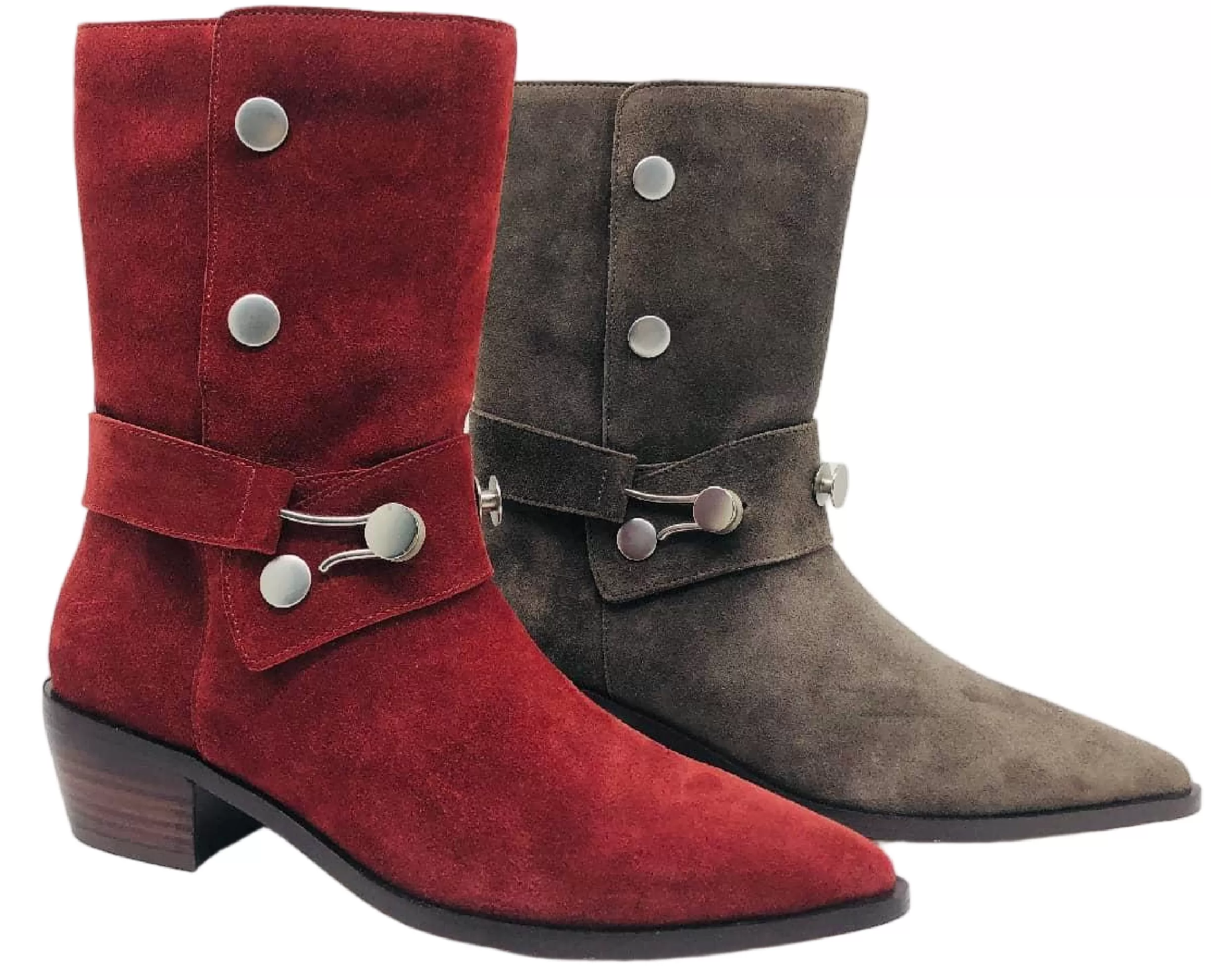 Western Style Pointed Toe Ankl