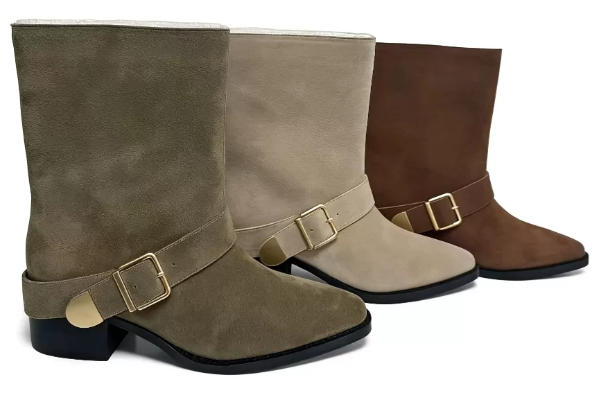 Women's Suede Mid-Calf Boots w