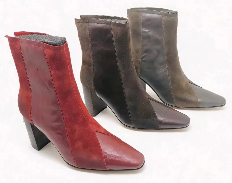 Women's Two-Tone Leather &