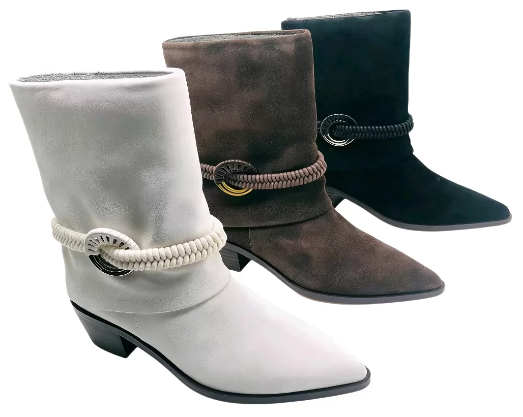Women's Suede Mid-Calf Boots w
