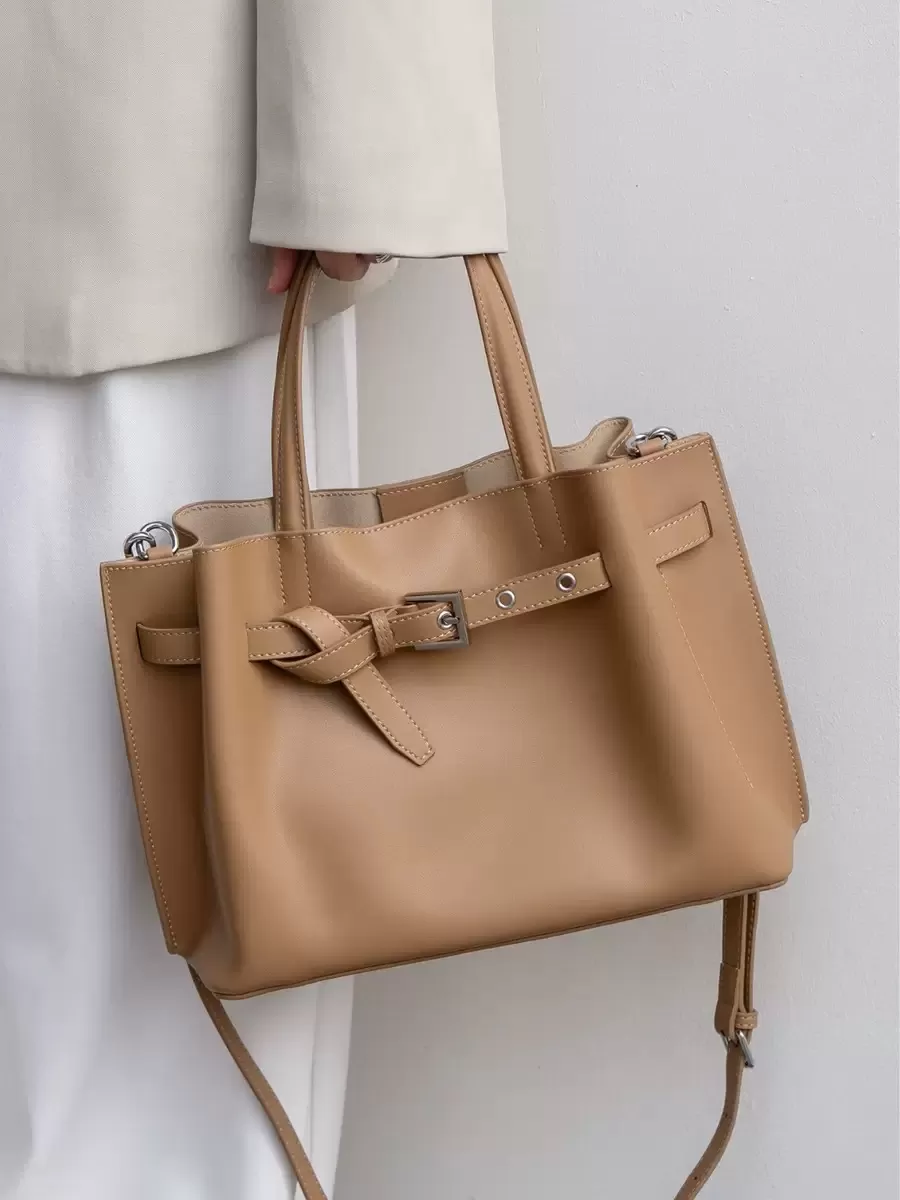 Elegant Large Genuine Leather 