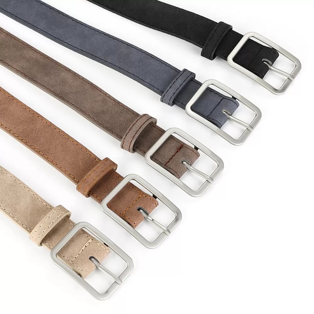 Vintage Leather Pin Buckle Bel