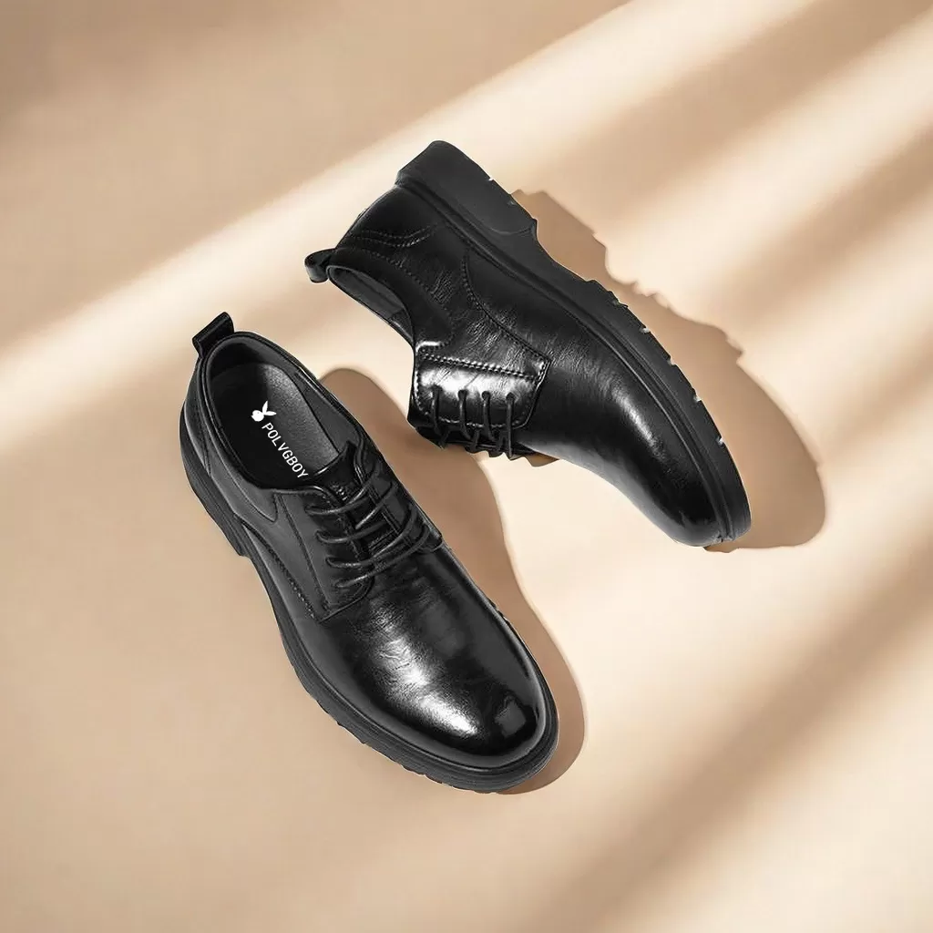Men Genuine Leather Lace-up Ox